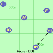 Route >1600m